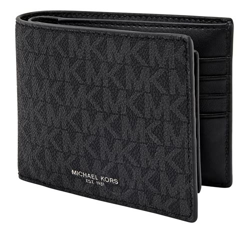 michael kors mens wallet leather|leather michael kors wallet women.